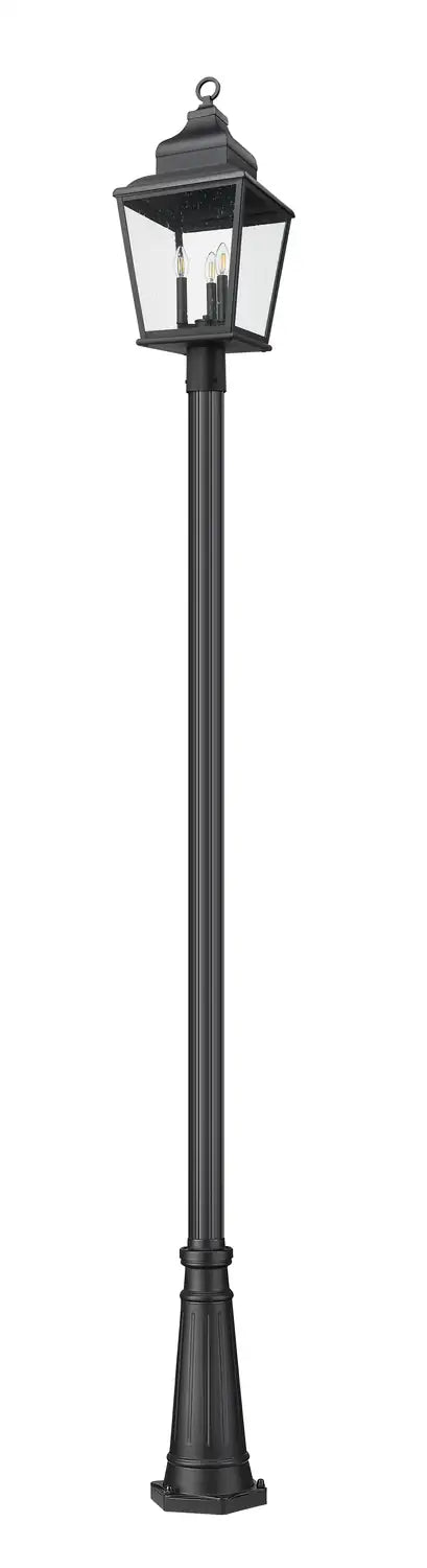 Z-LITE RAPHAEL OUTDOOR POST MOUNTED FIXTURE | 5029PHBR-519P-BK - Post