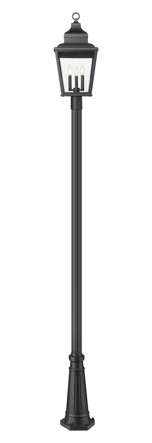 Z-LITE RAPHAEL OUTDOOR POST MOUNTED FIXTURE | 5029PHBR-519P-BK - Post