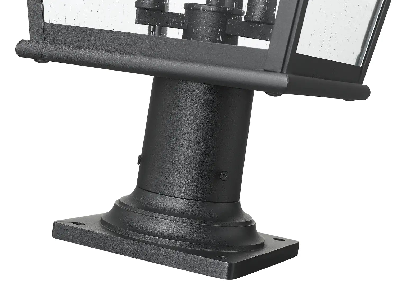 Z-LITE RAPHAEL OUTDOOR PIER MOUNTED FIXTURE | 5029PHBR-533PM-BK - Post