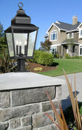 Z-LITE RAPHAEL OUTDOOR PIER MOUNTED FIXTURE | 5029PHBR-533PM-BK - Post