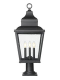 Z-LITE RAPHAEL OUTDOOR PIER MOUNTED FIXTURE | 5029PHBR-533PM-BK - Post