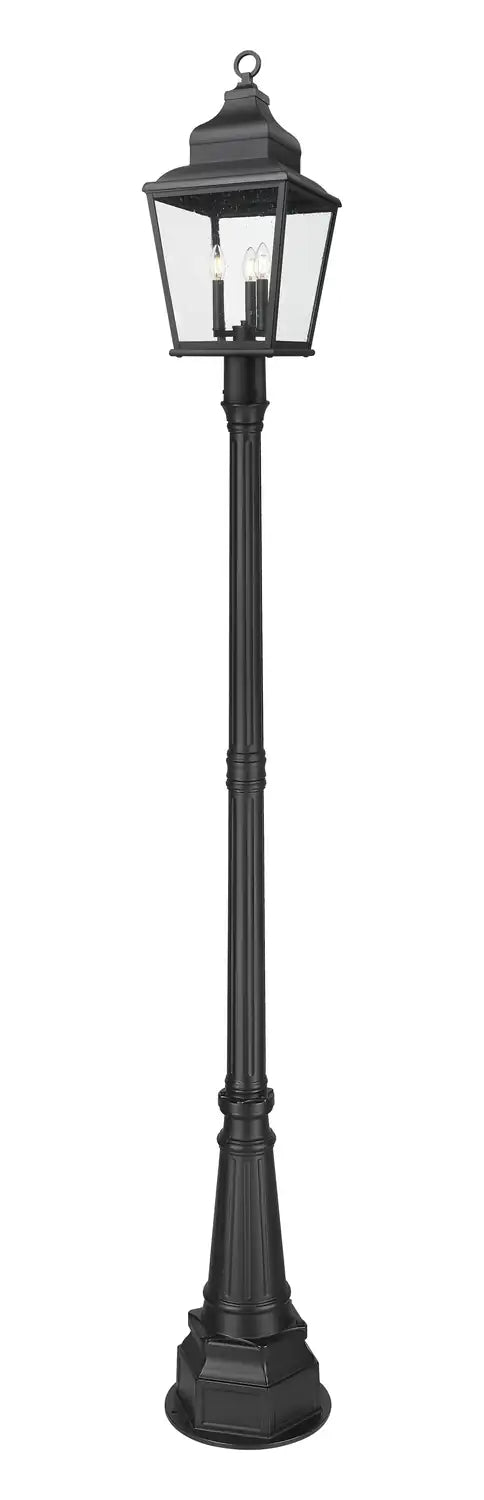 Z-LITE RAPHAEL OUTDOOR POST MOUNTED FIXTURE | 5029PHBR-564P-BK - Post