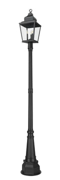 Z-LITE RAPHAEL OUTDOOR POST MOUNTED FIXTURE | 5029PHBR-564P-BK - Post