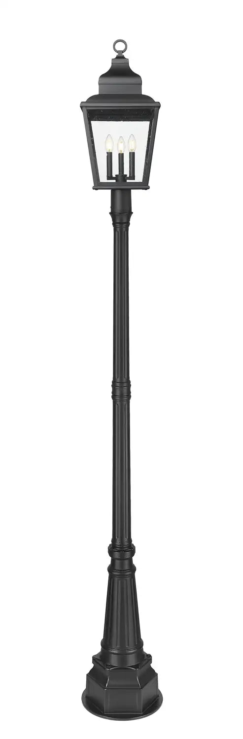 Z-LITE RAPHAEL OUTDOOR POST MOUNTED FIXTURE | 5029PHBR-564P-BK - Post