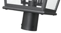 Z-LITE RAPHAEL OUTDOOR POST MOUNT FIXTURE | 5029PHBR-BK - Post