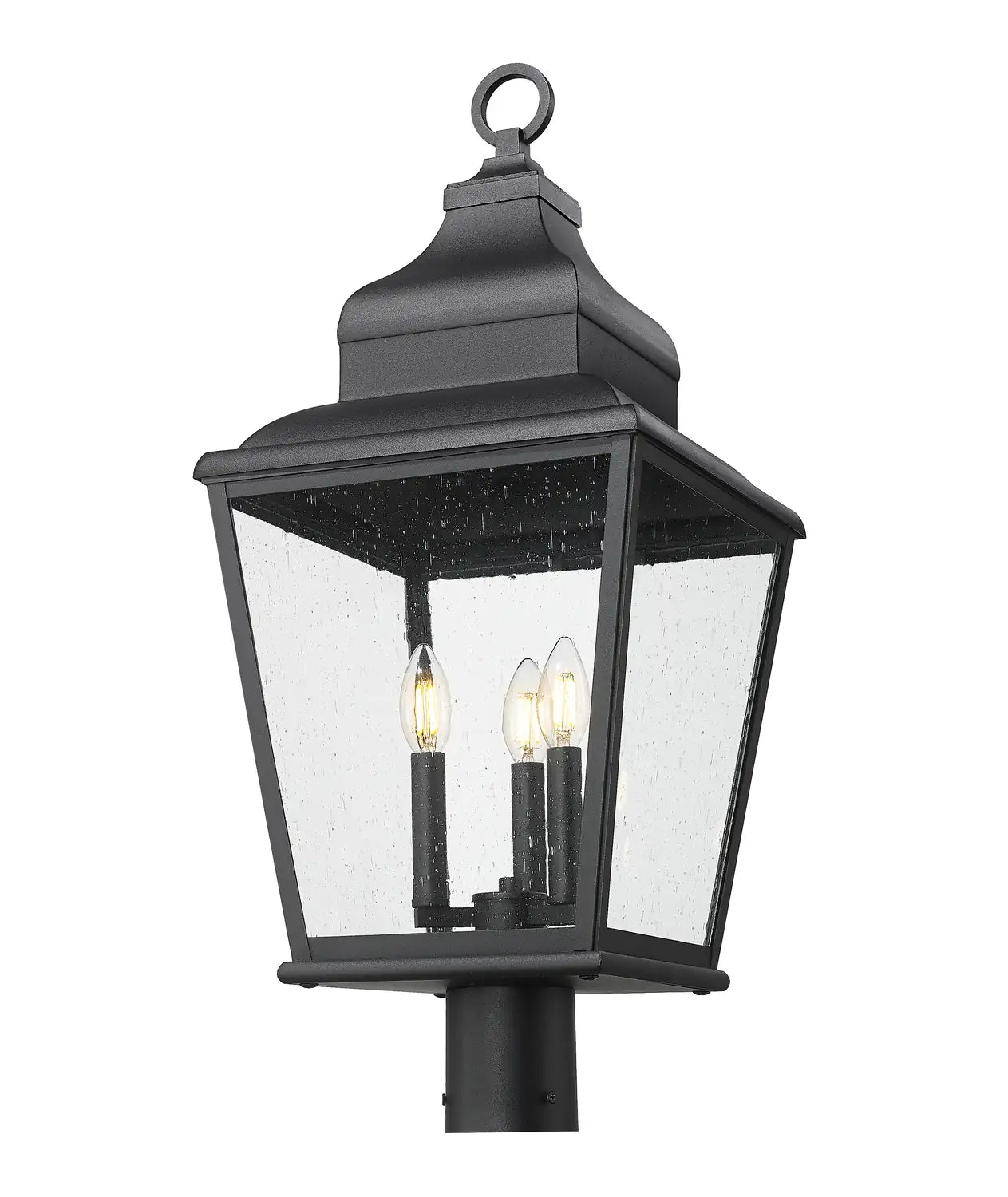 Z-LITE RAPHAEL OUTDOOR POST MOUNT FIXTURE | 5029PHBR-BK - Post