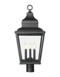 Z-LITE RAPHAEL OUTDOOR POST MOUNT FIXTURE | 5029PHBR-BK - Post