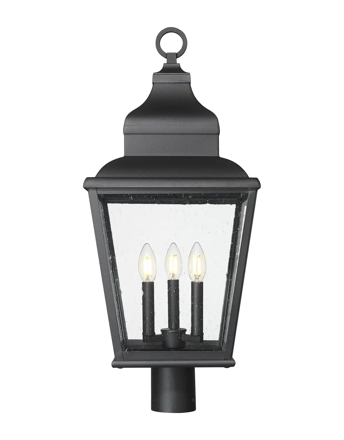Z-LITE RAPHAEL OUTDOOR POST MOUNT FIXTURE | 5029PHBR-BK - Post