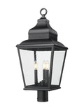 Z-LITE RAPHAEL OUTDOOR POST MOUNT FIXTURE | 5029PHBR-BK - Post