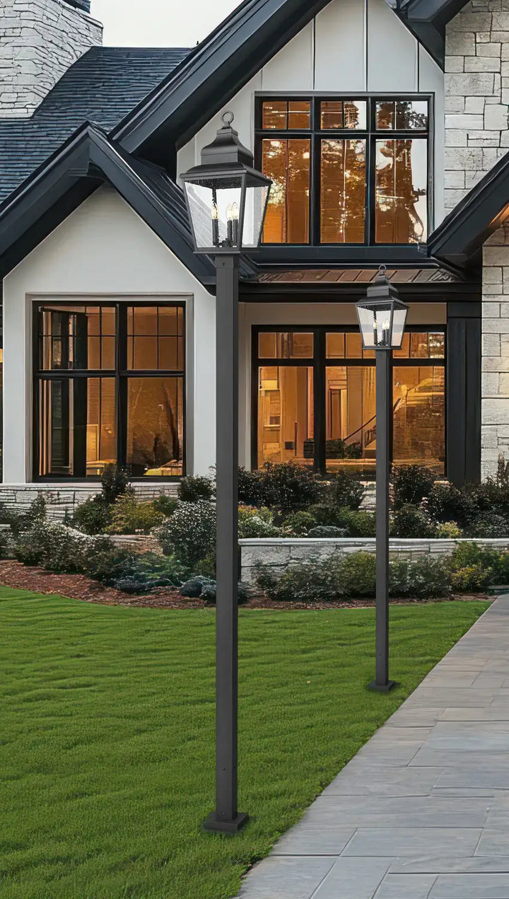 Z-LITE RAPHAEL OUTDOOR POST MOUNTED FIXTURE | 5029PHBS-536P-BK - Post