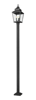 Z-LITE RAPHAEL OUTDOOR POST MOUNTED FIXTURE | 5029PHBS-536P-BK - Post
