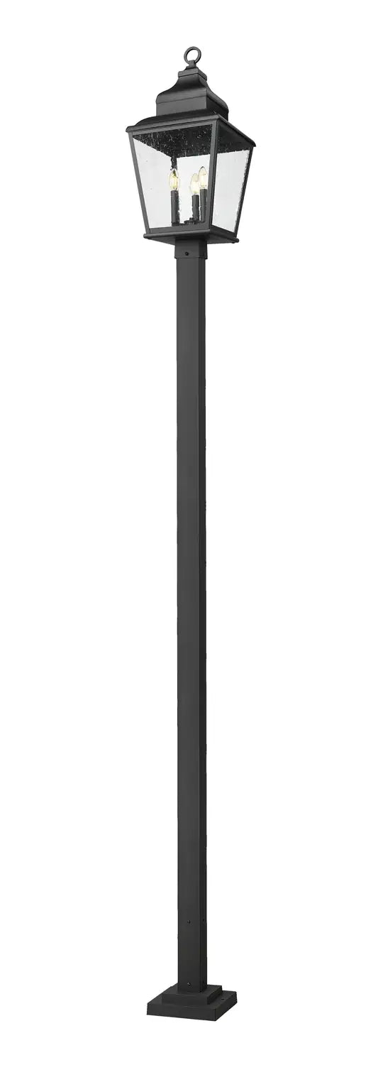 Z-LITE RAPHAEL OUTDOOR POST MOUNTED FIXTURE | 5029PHBS-536P-BK - Post