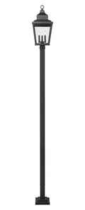 Z-LITE RAPHAEL OUTDOOR POST MOUNTED FIXTURE | 5029PHBS-536P-BK - Post