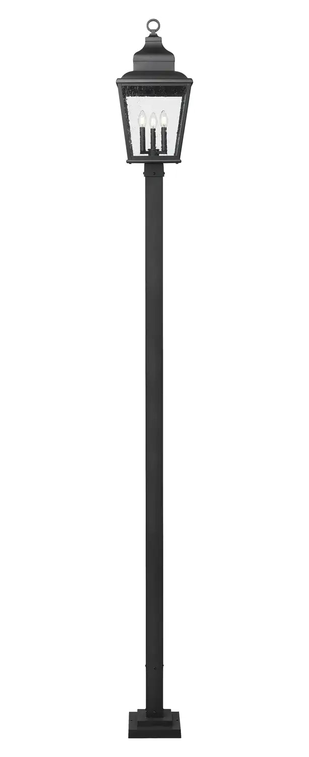 Z-LITE RAPHAEL OUTDOOR POST MOUNTED FIXTURE | 5029PHBS-536P-BK - Post