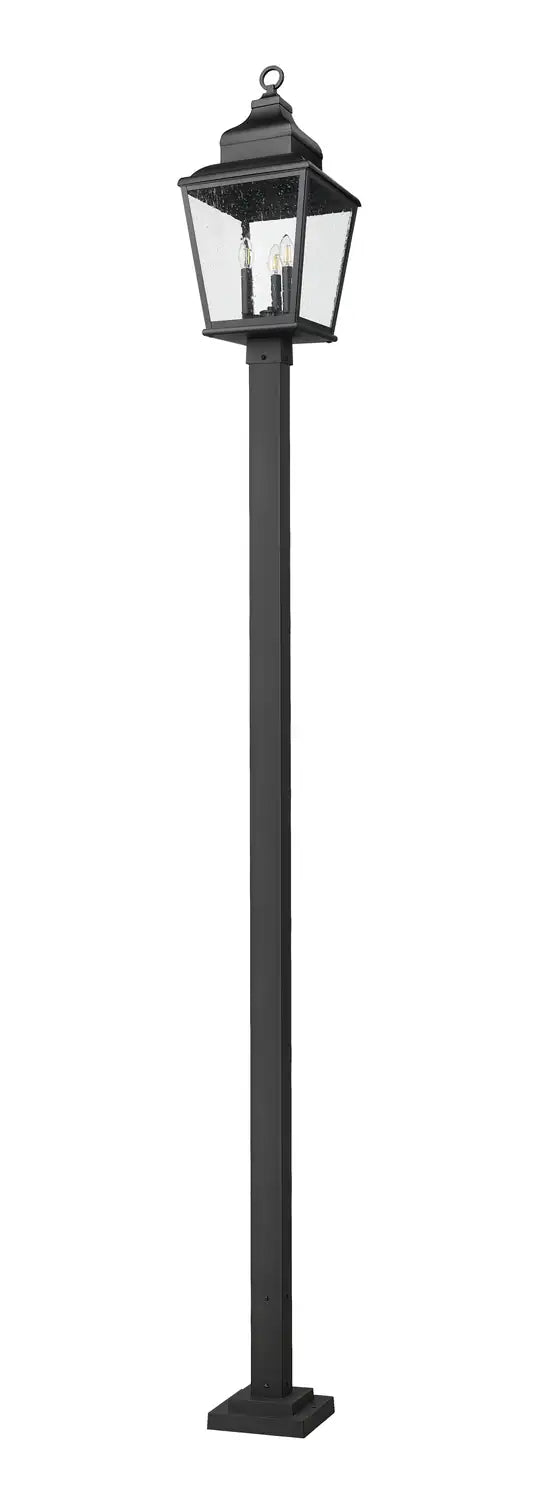 Z-LITE RAPHAEL OUTDOOR POST MOUNTED FIXTURE | 5029PHBS-536P-BK - Post