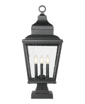 Z-LITE RAPHAEL OUTDOOR PIER MOUNTED FIXTURE | 5029PHBS-SQPM-BK - Post