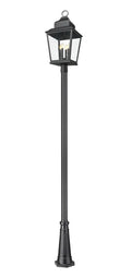 Z-LITE RAPHAEL OUTDOOR POST MOUNTED FIXTURE | 5029PHXLR-5011P-BK - Post