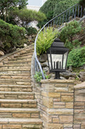 Z-LITE RAPHAEL OUTDOOR PIER MOUNTED FIXTURE | 5029PHXLR-533PM-BK - Post