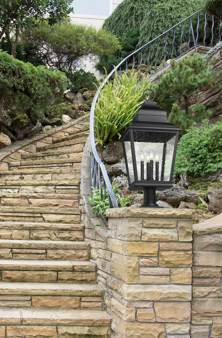Z-LITE RAPHAEL OUTDOOR PIER MOUNTED FIXTURE | 5029PHXLR-533PM-BK - Post
