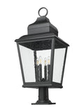 Z-LITE RAPHAEL OUTDOOR PIER MOUNTED FIXTURE | 5029PHXLR-533PM-BK - Post