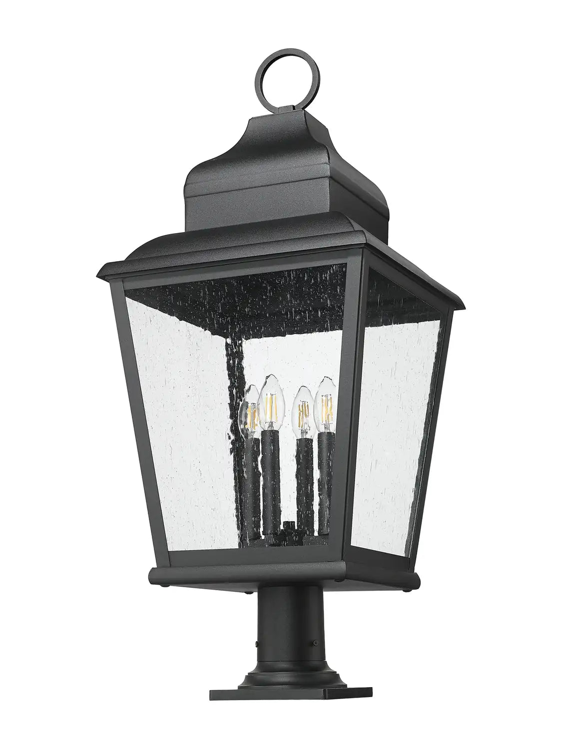 Z-LITE RAPHAEL OUTDOOR PIER MOUNTED FIXTURE | 5029PHXLR-533PM-BK - Post
