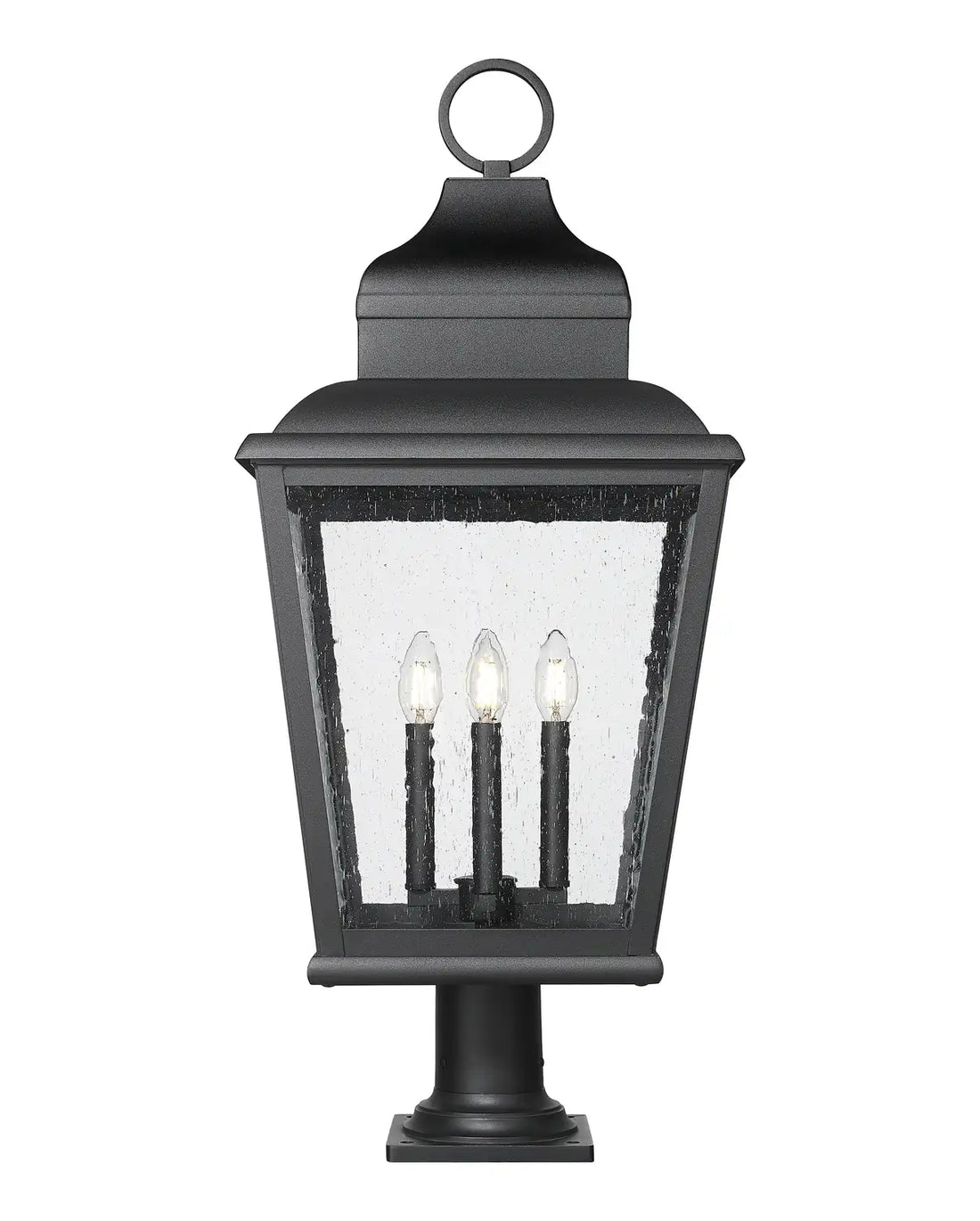 Z-LITE RAPHAEL OUTDOOR PIER MOUNTED FIXTURE | 5029PHXLR-533PM-BK - Post