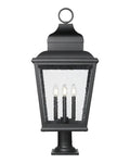 Z-LITE RAPHAEL OUTDOOR PIER MOUNTED FIXTURE | 5029PHXLR-533PM-BK - Post