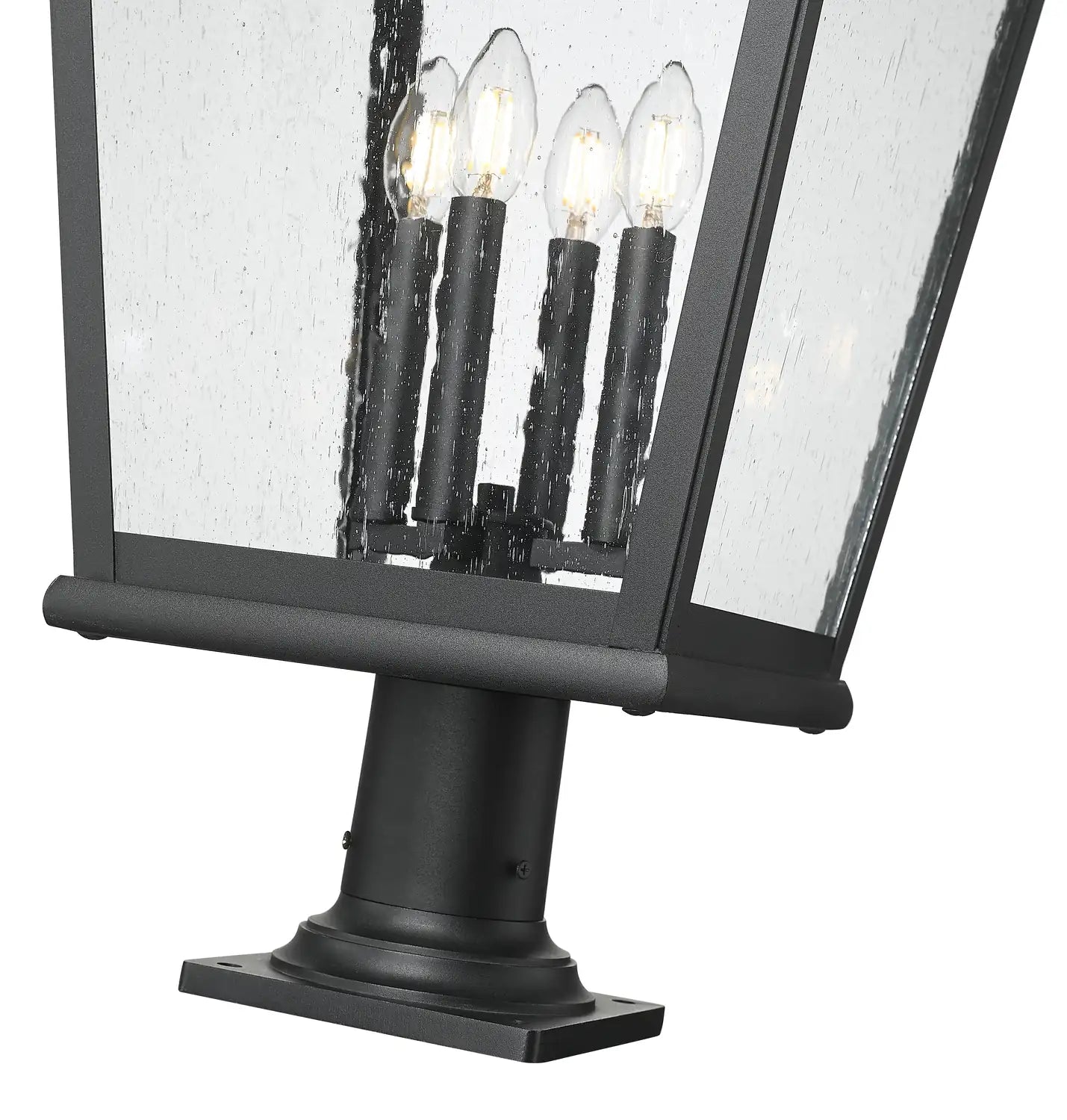 Z-LITE RAPHAEL OUTDOOR PIER MOUNTED FIXTURE | 5029PHXLR-533PM-BK - Post