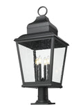Z-LITE RAPHAEL OUTDOOR PIER MOUNTED FIXTURE | 5029PHXLR-533PM-BK - Post