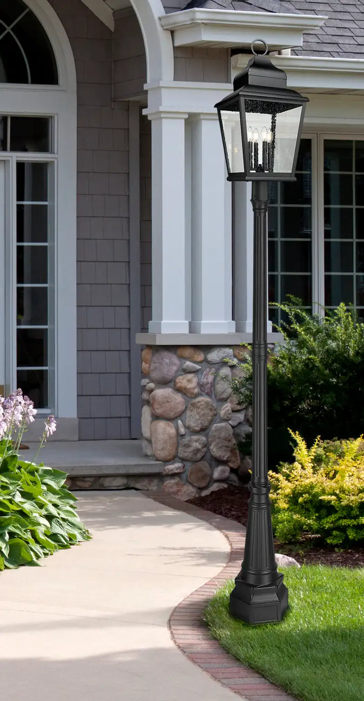 Z-LITE RAPHAEL OUTDOOR POST MOUNTED FIXTURE | 5029PHXLR-564P-BK - Post