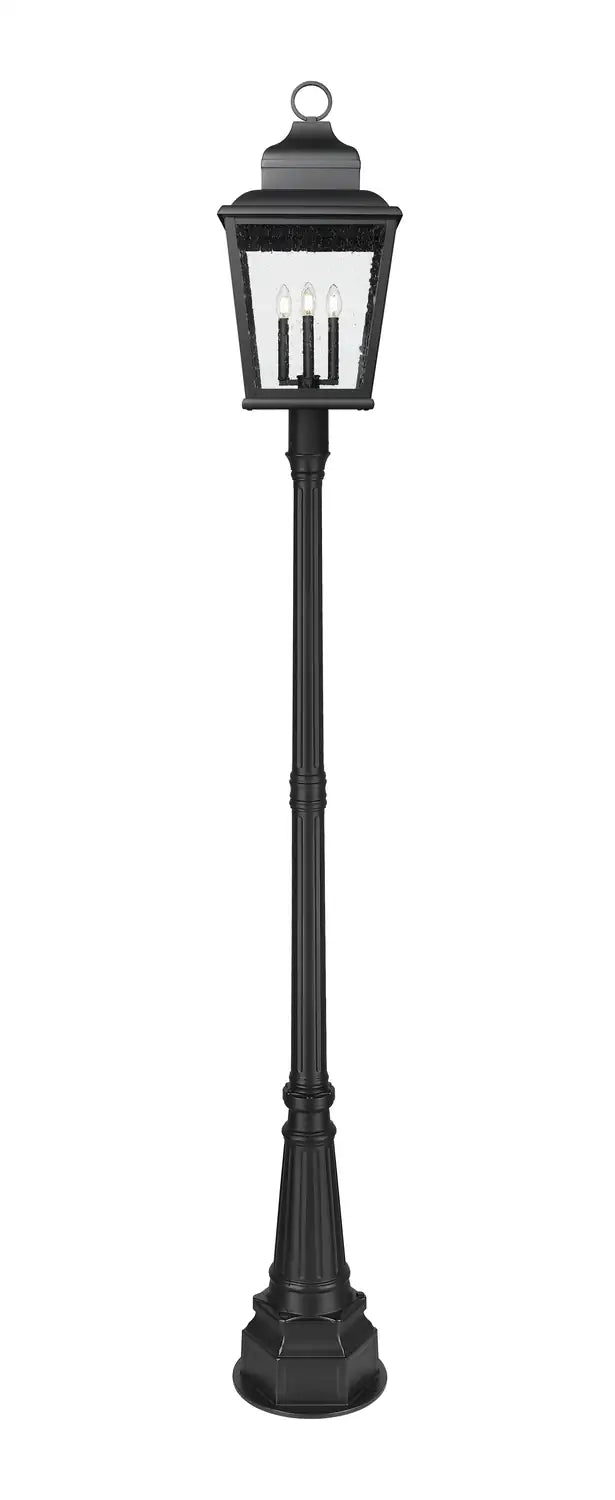 Z-LITE RAPHAEL OUTDOOR POST MOUNTED FIXTURE | 5029PHXLR-564P-BK - Post