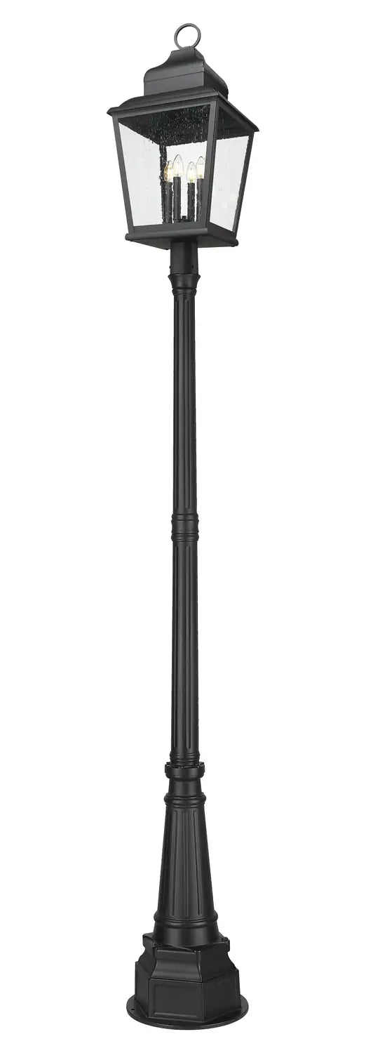 Z-LITE RAPHAEL OUTDOOR POST MOUNTED FIXTURE | 5029PHXLR-564P-BK - Post