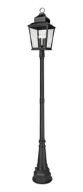 Z-LITE RAPHAEL OUTDOOR POST MOUNTED FIXTURE | 5029PHXLR-564P-BK - Post