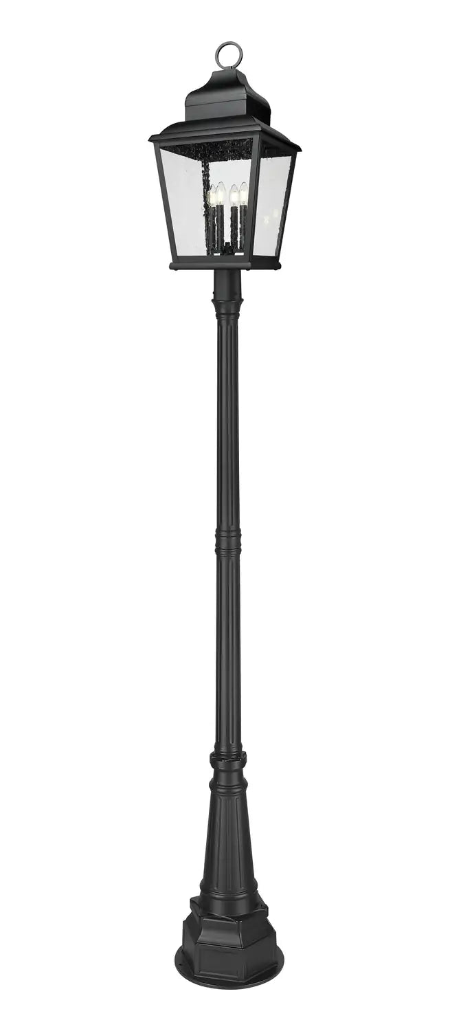Z-LITE RAPHAEL OUTDOOR POST MOUNTED FIXTURE | 5029PHXLR-564P-BK - Post