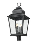 Z-LITE RAPHAEL OUTDOOR POST MOUNT FIXTURE | 5029PHXLR-BK - Post