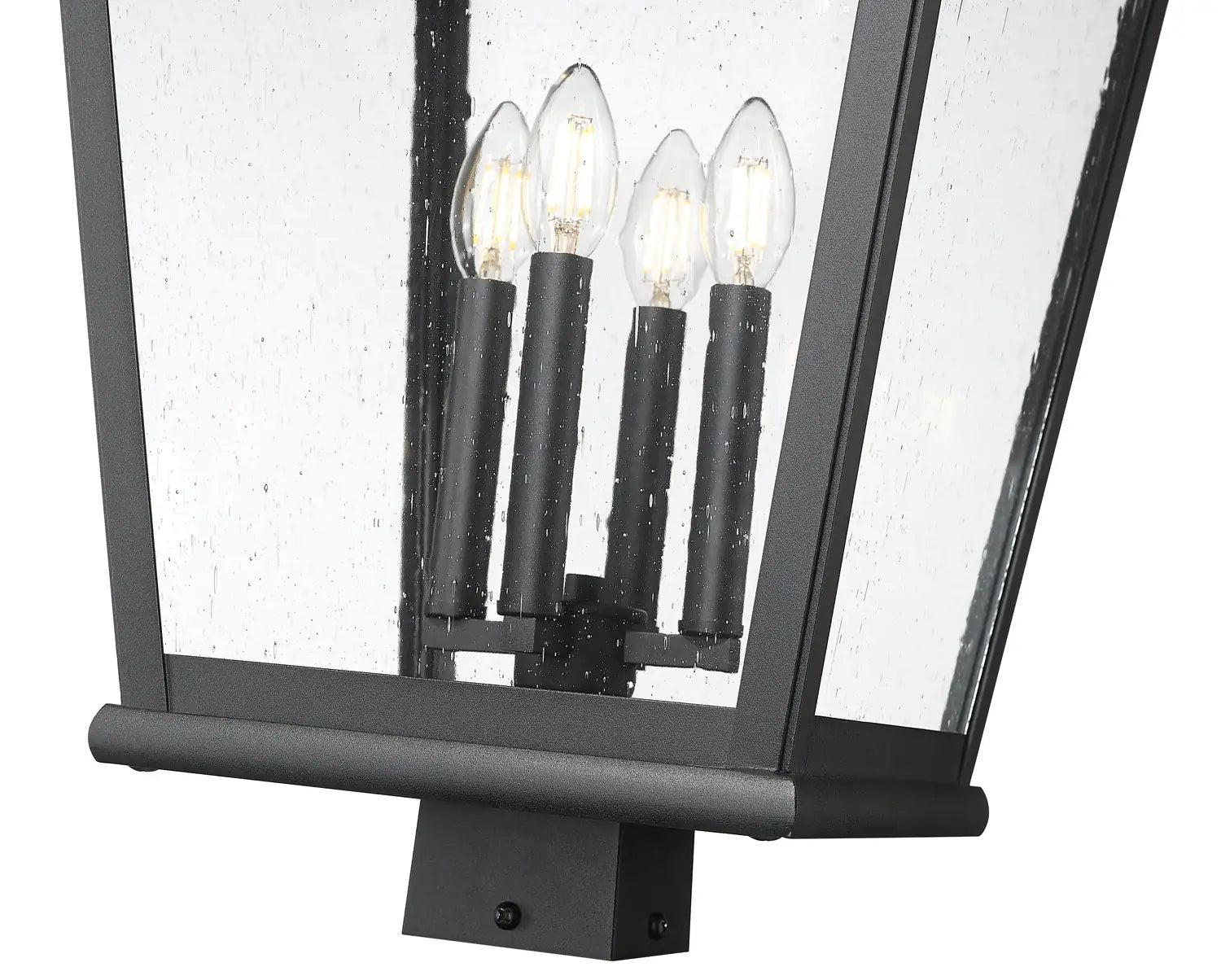 Z-LITE RAPHAEL OUTDOOR POST MOUNT FIXTURE | 5029PHXLS-BK - Post