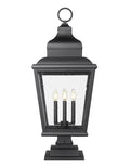 Z-LITE RAPHAEL OUTDOOR PIER MOUNTED FIXTURE | 5029PHXLS-LSQPM-BK - Post