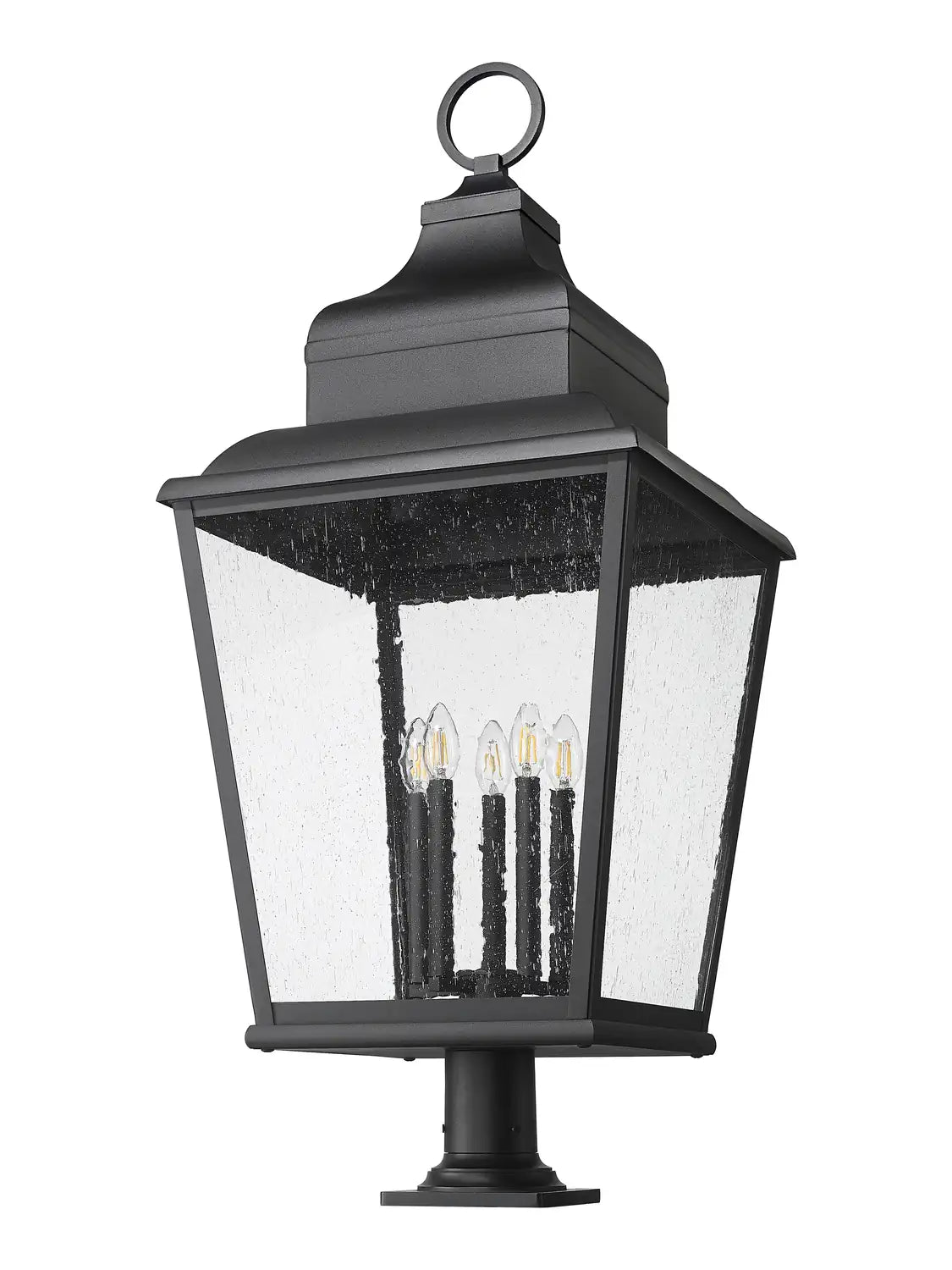 Z-LITE RAPHAEL OUTDOOR PIER MOUNTED FIXTURE | 5029PHXXLR-533PM-BK - Post