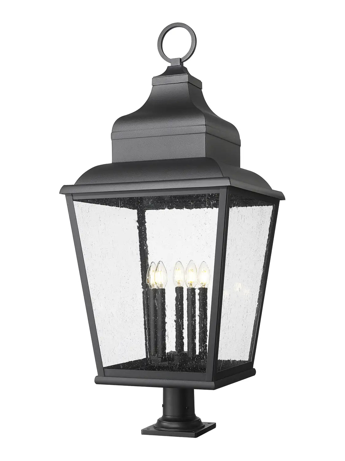 Z-LITE RAPHAEL OUTDOOR PIER MOUNTED FIXTURE | 5029PHXXLR-533PM-BK - Post