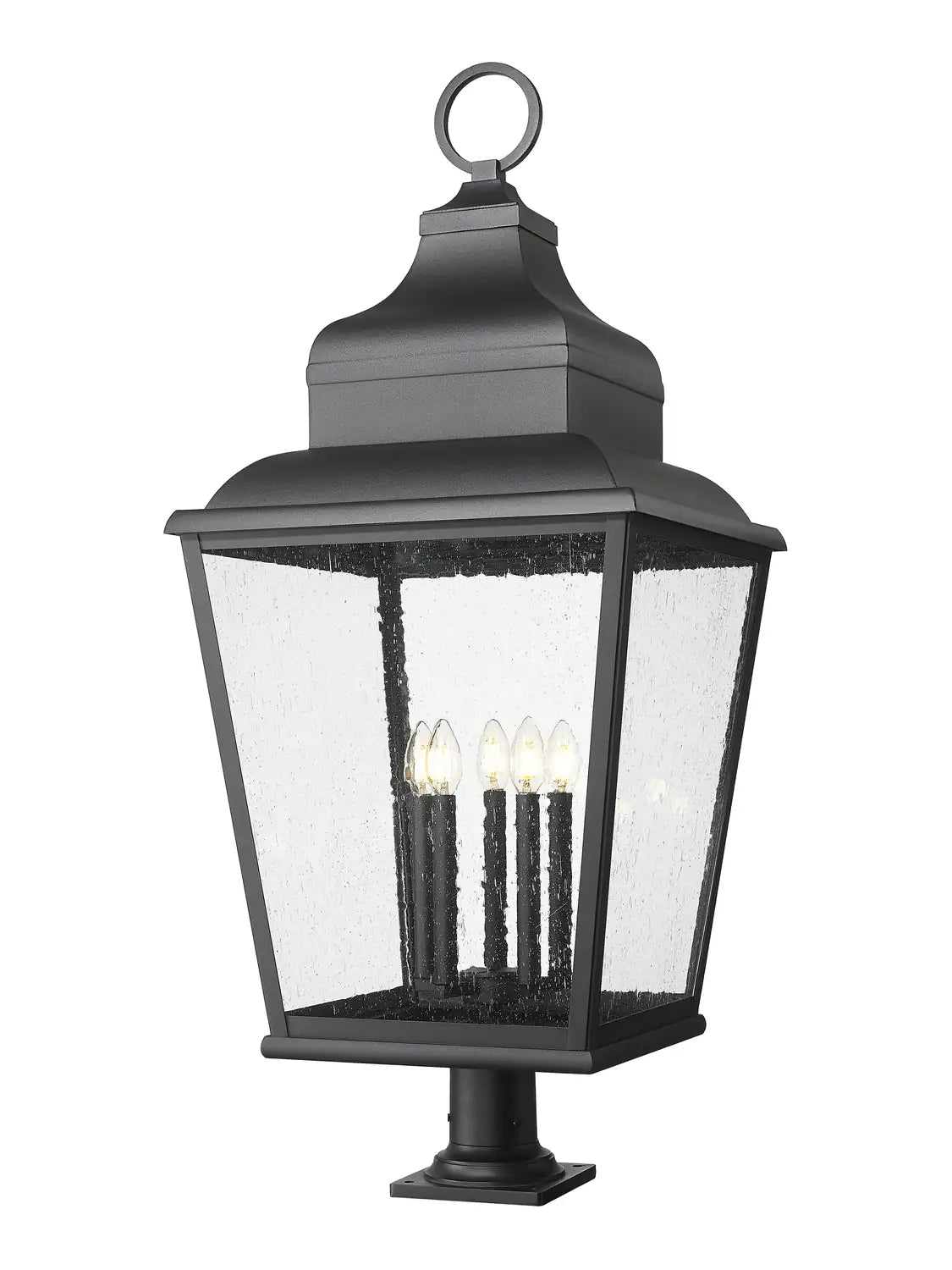 Z-LITE RAPHAEL OUTDOOR PIER MOUNTED FIXTURE | 5029PHXXLR-533PM-BK - Post
