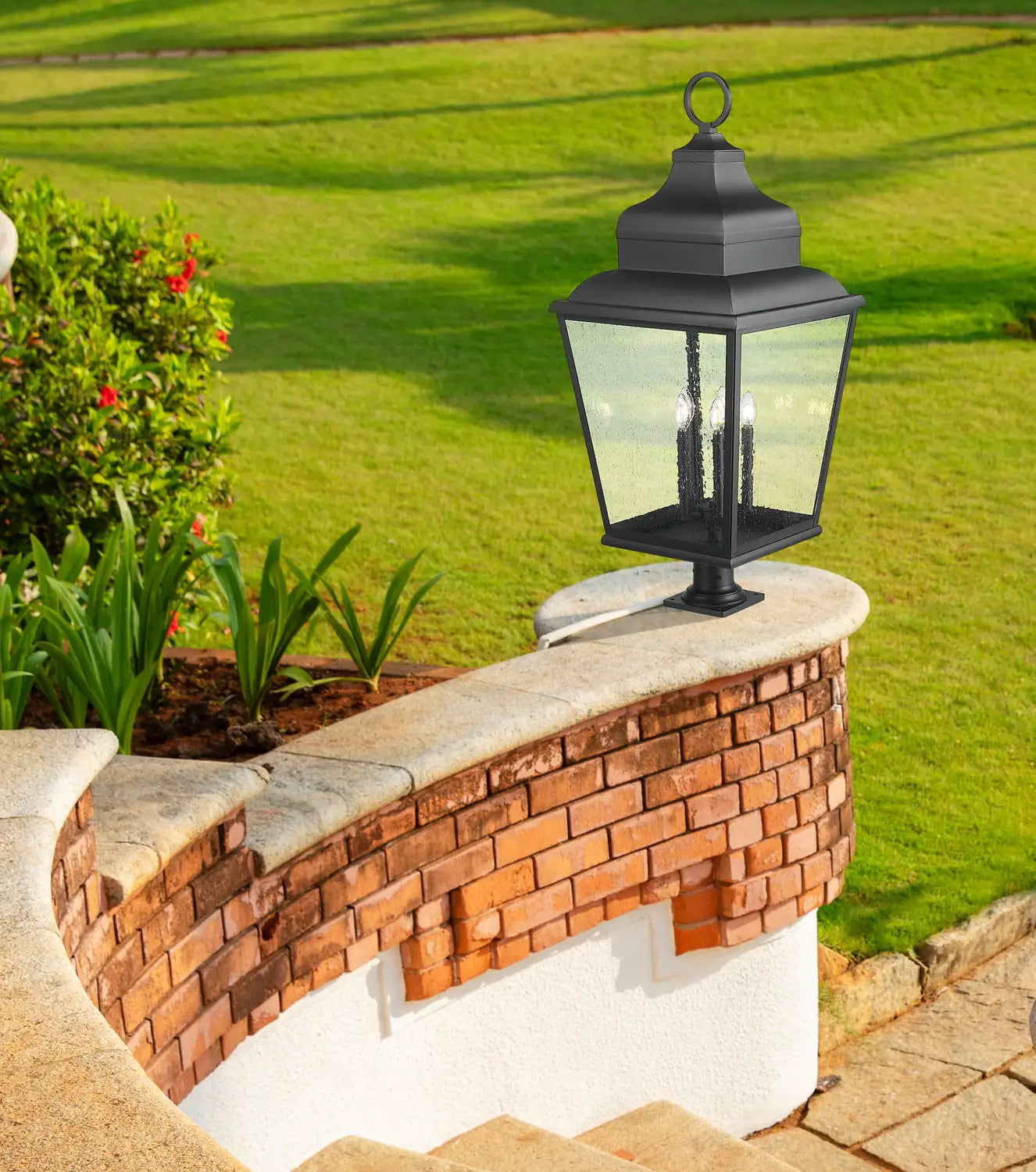Z-LITE RAPHAEL OUTDOOR PIER MOUNTED FIXTURE | 5029PHXXLR-533PM-BK - Post