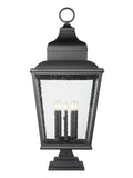 Z-LITE RAPHAEL OUTDOOR PIER MOUNTED FIXTURE | 5029PHXXLS-LSQPM-BK - Post