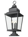 Z-LITE RAPHAEL OUTDOOR PIER MOUNTED FIXTURE | 5029PHXXLS-LSQPM-BK - Post