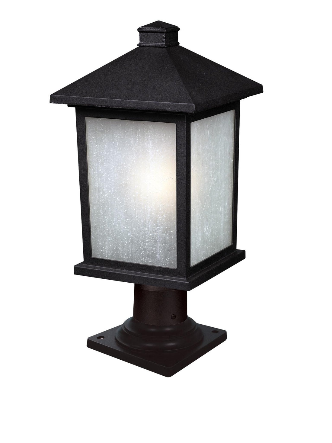 Z-LITE HOLBROOK OUTDOOR PIER MOUNTED FIXTURE | 507PHB-533PM-BK - Post