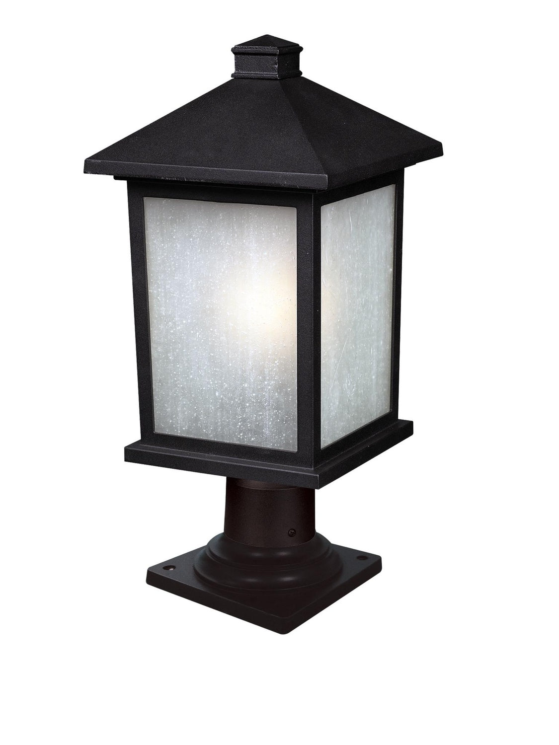 Z-LITE HOLBROOK OUTDOOR PIER MOUNTED FIXTURE | 507PHB-533PM-BK - Post