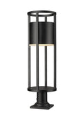 Z-LITE LUCA OUTDOOR PIER MOUNTED FIXTURE | 517PHB-533PM-BK-LED - Post