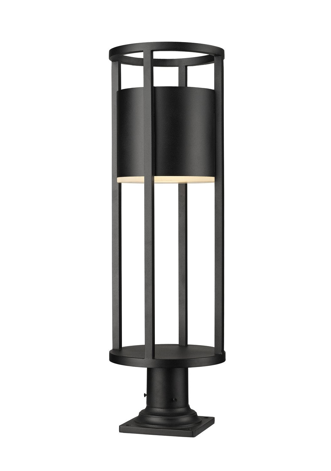 Z-LITE LUCA OUTDOOR PIER MOUNTED FIXTURE | 517PHB-533PM-BK-LED - Post