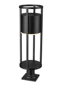 Z-LITE LUCA OUTDOOR PIER MOUNTED FIXTURE | 517PHB-533PM-BK-LED - Post