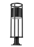 Z-LITE LUCA OUTDOOR PIER MOUNTED FIXTURE | 517PHB-533PM-BK-LED - Post
