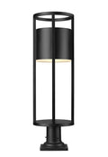 Z-LITE LUCA OUTDOOR PIER MOUNTED FIXTURE | 517PHB-533PM-BK-LED - Post